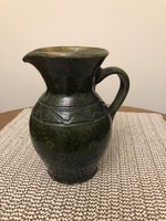 Dark green jug, jar 14.5 cm