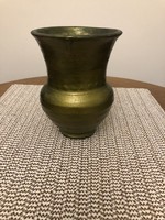Moss green vase 13.5 cm