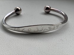 Antique solid silver bracelet, bracelet, 5.8 Cm, 12.8 g. Unisex