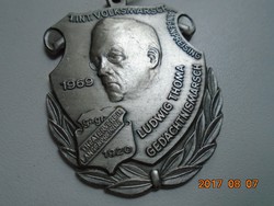 Deschler münchen, ludwig thoma (1867-1921) bavarian writer, publicist, editor commemorative medal