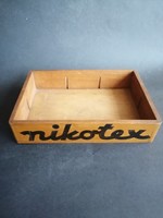 Antique Nikotex wooden advertising box - ep