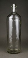 1G917 old large vinegar glass bottle 27 cm