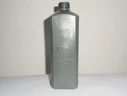 Retro HYPO műanyag flakon domború felirat - Extruder GMK Kaba - 1980-as évekből