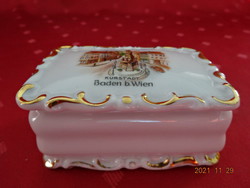 EIGL  német  porcelán bonbonier, Boden b. Wien felirattal. Vanneki!