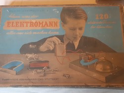 Elektromann az 50-60 as évek sláger német retro technikai építő kreatív alkotó játék kis mérnököknek