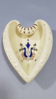 Zsolnay hand painted porcelain heart shaped ring bowl