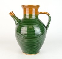 0N715 large size green glazed ceramic edge 28 cm