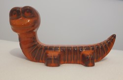 Retro ceramic worm, caterpillar