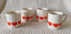 4 pcs rarer heart granite mug, cup