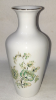 Zsolnay shield sealed green flower vase