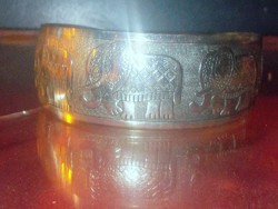 Good luck elephant tibetan silver bracelet