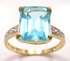 10K arany gyémánt gyűrű