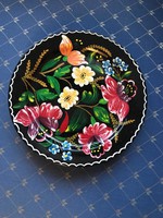 Porcelain wall bowl painted with granite hungary sign. Diameter 24 cm