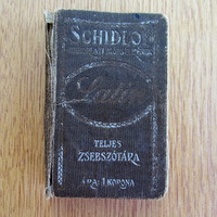 (~1900) SCHIDLOF gyakorlati módszerének zsebszótárai: magyar-latin / latin-magyar zsebszótár