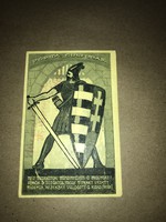 Porta Cullturae   Képeslap 1920 irredenta  propaganda Wenzl  Árpád