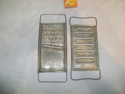 Two pieces of grater - retro kitchen utensil