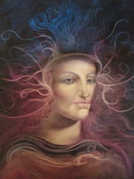 Csodálatos Szász Endrének tulajdonított olaj festmény farostra festve jn. 45x45 cm
