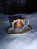 Francis Joseph porcelain memorial cup + saucer