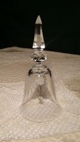 Crystal bell with 14 cm - flawless - star incision