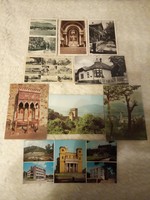 44 postcards presenting the Hungarian tourist priority area, 38 postmen