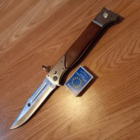Új hatalmas rugós bicska kés tőr vadászkés