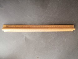 Antique, old oshab brand wooden lacquered retro two-sided ruler 30cm- ep