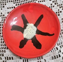 Retro craft bowl, plate, 16.5 cm