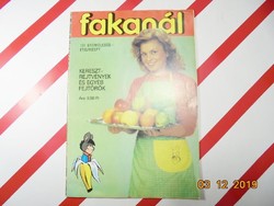 Fakanál magazin recept újság - 101 gyümölcsös ételrecept (keresztrejtvények, fejtörők) 1985-ből
