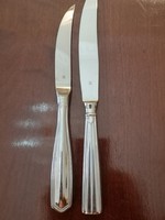 Wmf silver-plated premium category serrated knives, single butter knives, 23 cm