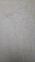 Russian rea: Adam and Eve in modern style (pencil, canvas, 40 × 50cm) bible, religion, christian