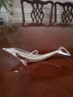 Silver-plated, dolphin, fish-shaped bottle opener, combined water screw bottle opener, 16 x 6 cm