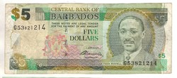 5 Dollars 2007 barbados