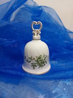 Hollóházi erika pattern, porcelain large bell, bell