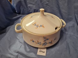Soup bowl with lowland blue flower pattern
