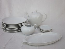 Flawless schönwald porcelain coffee set, snow white, cup, spouts, tray, small plate