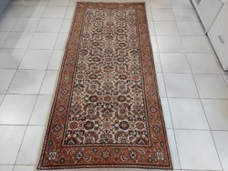 Hand-knotted 100% wool Persian rug 84x193 indo-herati vf_31