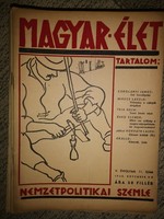 Magyar élet - Nemzetpolitikai szemle V. évfolyam 11 szám