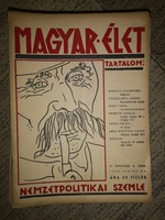 Magyar élet - Nemzetpolitikai szemle V. évfolyam 6 szám