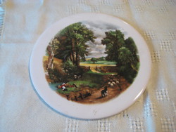 Beautiful old porcelain picture 15.2 cm