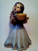 Vintage bozner angel thun marked ceramic angel angel candlestick is not small