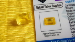 12.15 Carat Ceylon Yellow Sapphire with Precious Stones Certificate