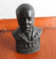 Bronze bust of Ferenc Kossuth - hollow 4 cm x 3 cm x 6.6 cm