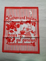 Retro kitchen towel with German inscription