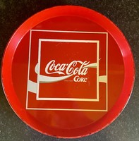 Coca cola metal tray 30 cm
