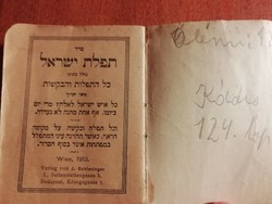 Régi judaika imakönyv, 1913 wien