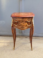 Louis Xv's inlaid small chest of drawers with 2 drawers