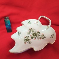 Hollóháza Erika Mintás Porcelán Kínáló,Asztalközép. 23 cm.