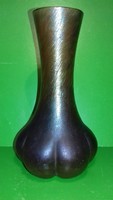 Loetz Kralik irizáló üveg girízdes váza
