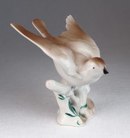 0M646 Hibátlan porcelán madár figura 11.5 cm