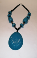 Blue shell necklace (18)